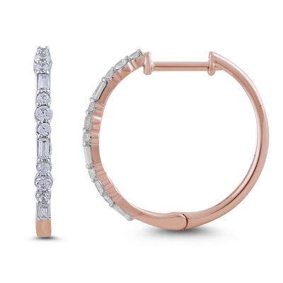 white gold hoop earrings kohls