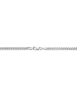 55cm (22") 3.5mm Width Miami Curb Chain in Sterling Silver