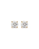 Carat TW Diamond Solitaire Stud Earrings in 18kt White Gold