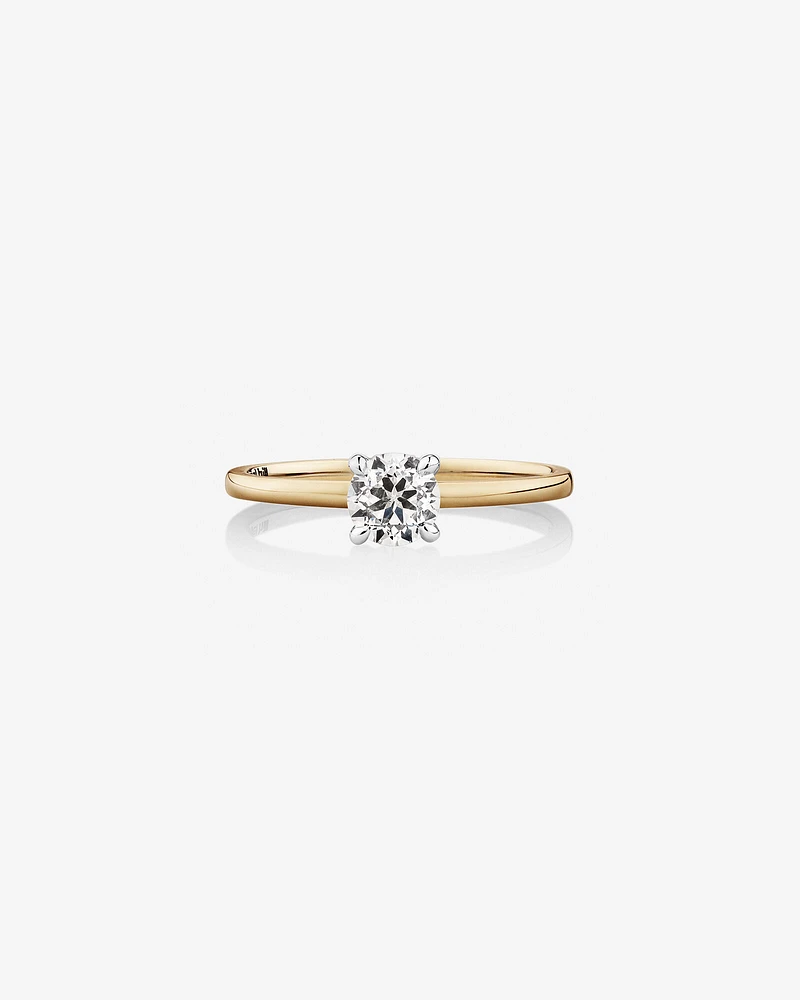 Southern Star Solitaire Engagement Ring with a 0.50 Carat TW Diamond in 18kt Yellow & White Gold