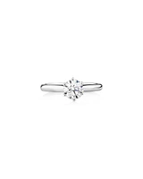 Certified Solitaire Engagement Ring with A 1 Carat TW Diamond in 14kt White Gold