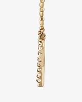 "K" Initial Necklace with 0.10 Carat TW of Diamonds in 10kt Yellow Gold