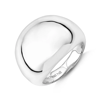 Wide Dome Ring in Sterling Silver