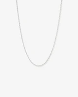 50cm (20") 3mm-3.5mm Width Belcher Chain in Sterling Silver