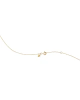 Infinity Necklace with Diamonds in 10kt Yellow Gold