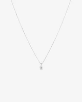 0.25 Carat TW Diamond Solitaire Pendant in 18kt Gold