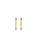 20mm Round Hoop Earrings in 10kt Yellow Gold