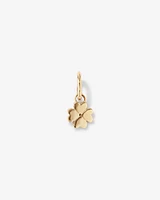 Diamond Accent Four Leaf Clover Pendant in 10kt Yellow Gold