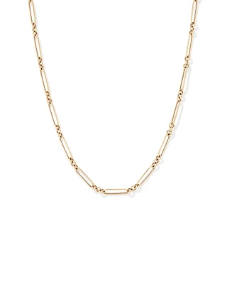 5.00mm Wide Paperclip 3 and 1 Chain in 10kt Yellow Gold