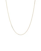 45cm (17") 1.05mm Width Solid Diamond Cut Curb Chain in 10kt Yellow Gold