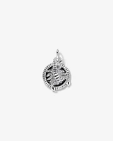 Diamond Accent Taurus Zodiac Pendant in Sterling Silver