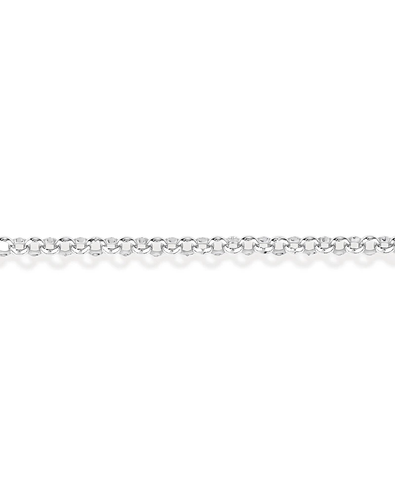 19cm (7.5") Belcher Bracelet in Sterling Silver