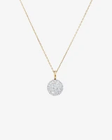 Stardust Pendant with .55TW of Diamonds in 10kt Yellow Gold and Rhodium