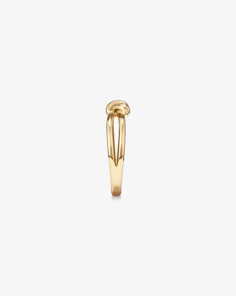 Knot Split Band Ring in 10kt Yellow Gold