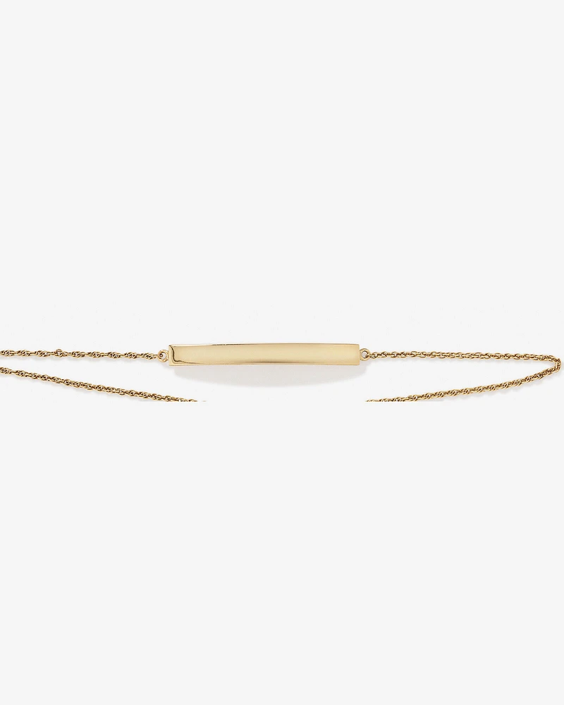 23cm Bar Bolo Bracelet in 10kt Yellow Gold