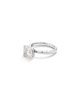 3.00 Carat TW Cushion Cut Laboratory-Grown Diamond Solitaire Engagement Ring in Platinum