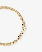 19cm (7.5") 4.5mm-5mm Width Hollow Anchor Bracelet in 10kt Yellow Gold