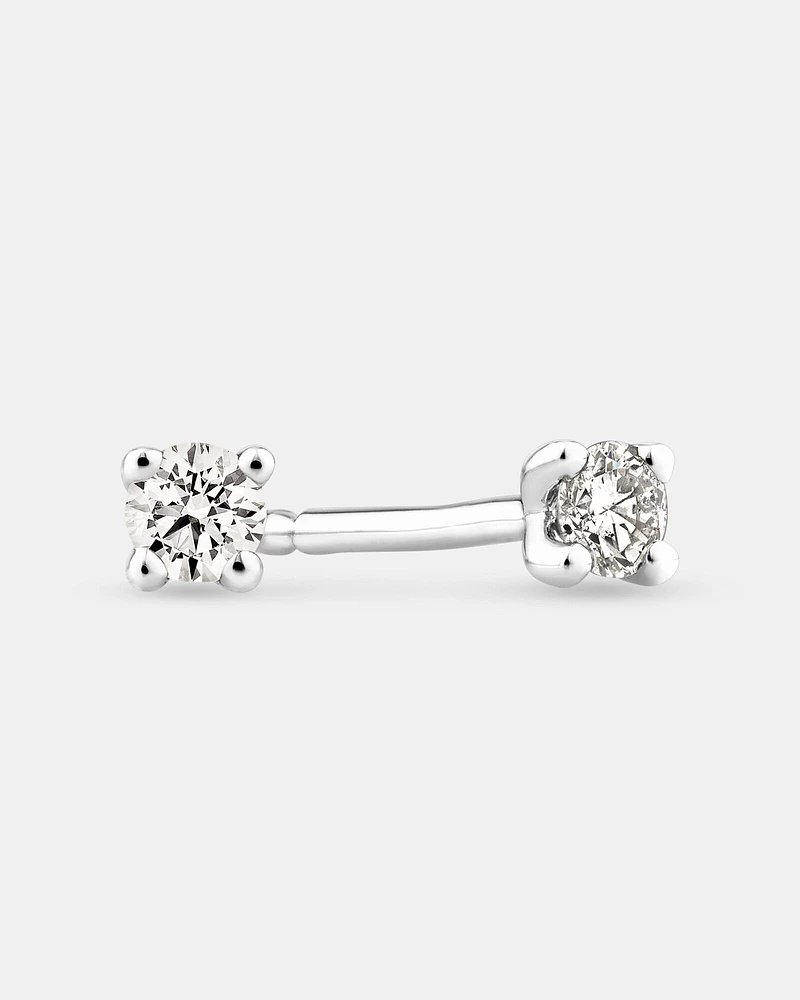 Solitaire Stud Earrings with 0.10 Carat TW of Diamonds in 10kt Yellow Gold