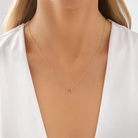 Necklace with Citrine in 10kt yellow Gold