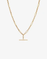 50cm Hollow Belcher Fob Necklace in 10kt Yellow Gold