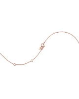 Necklace with Morganite in 10kt Rose Gold