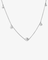 60cm (24") Bead Necklace in Sterling Silver