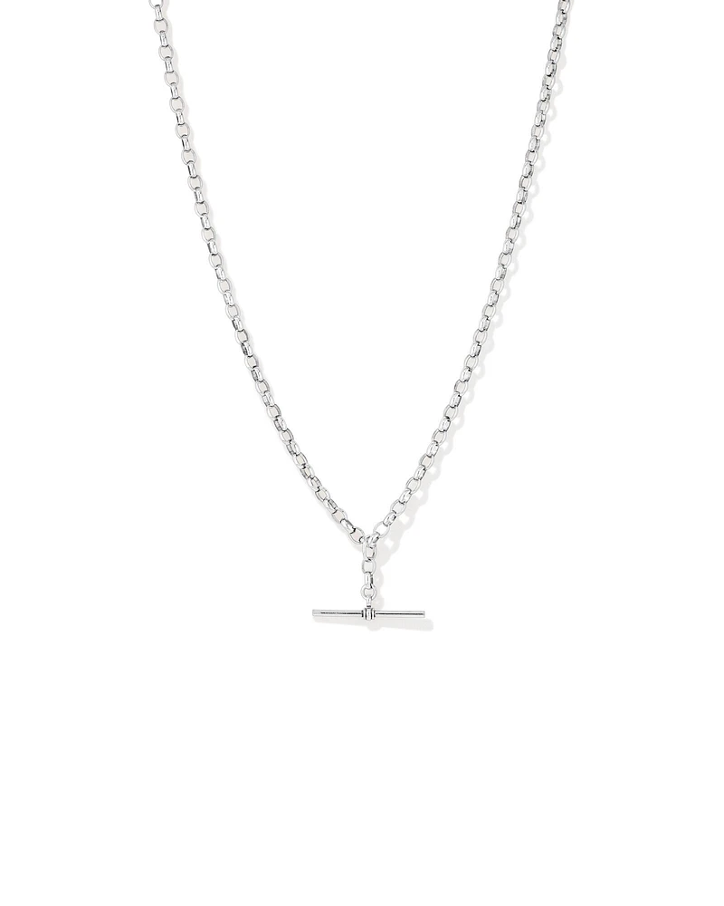 45cm (18") 4.5mm-5mm Width Belcher Fob Chain in Sterling Silver