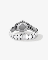 Women's Mother of Pearl Watch in Silver Tone Stainless Steel