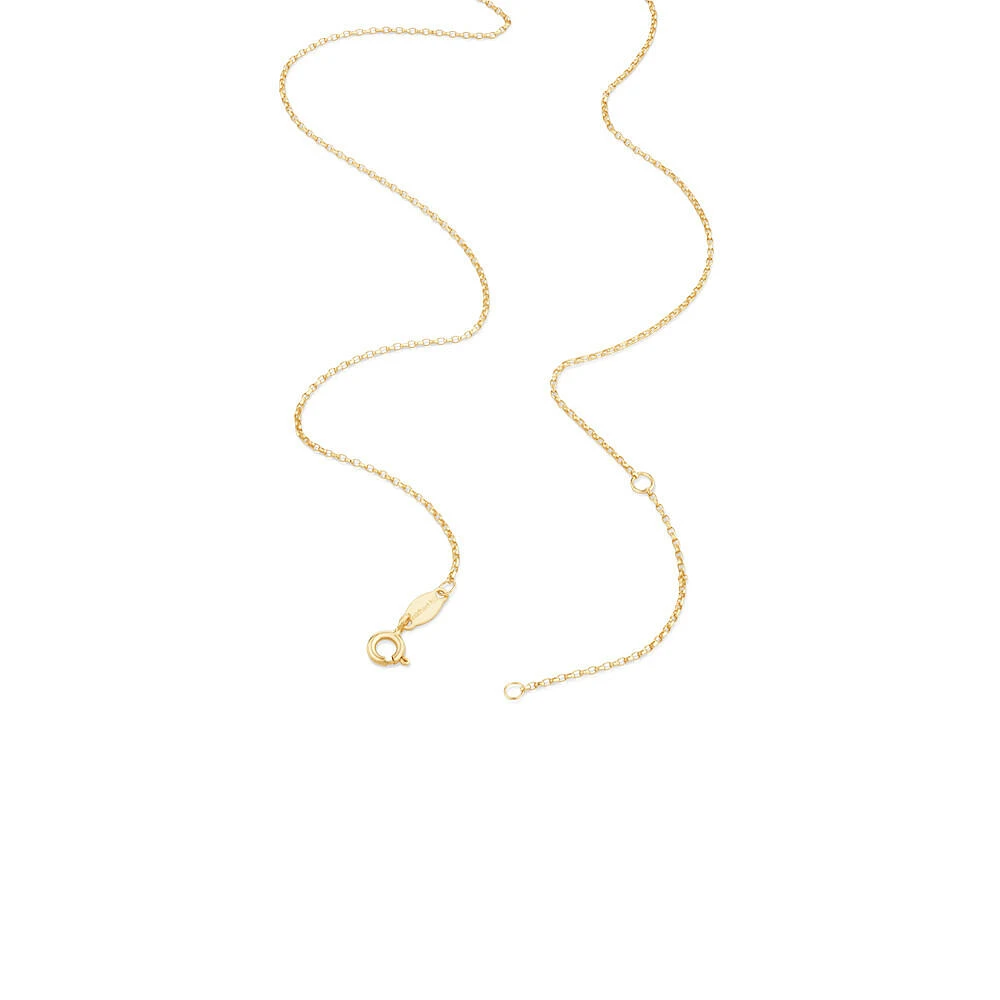 45cm (18") 1mm-1.5mm Width Solid Belcher Chain in 10kt Rose Gold