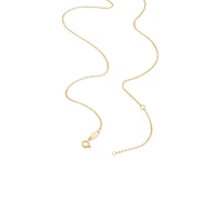 45cm (18") 1mm-1.5mm Width Solid Belcher Chain in 10kt Rose Gold