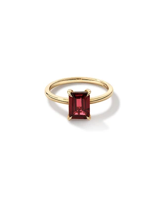 Garnet Ring in 10kt Yellow Gold