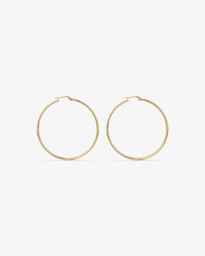 45mm Hoop Earrings in 10kt Yellow Gold