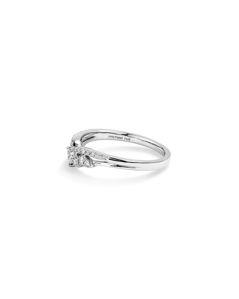 Wedding Ring with 0.23 Carat TW of Diamonds in 14kt White Gold