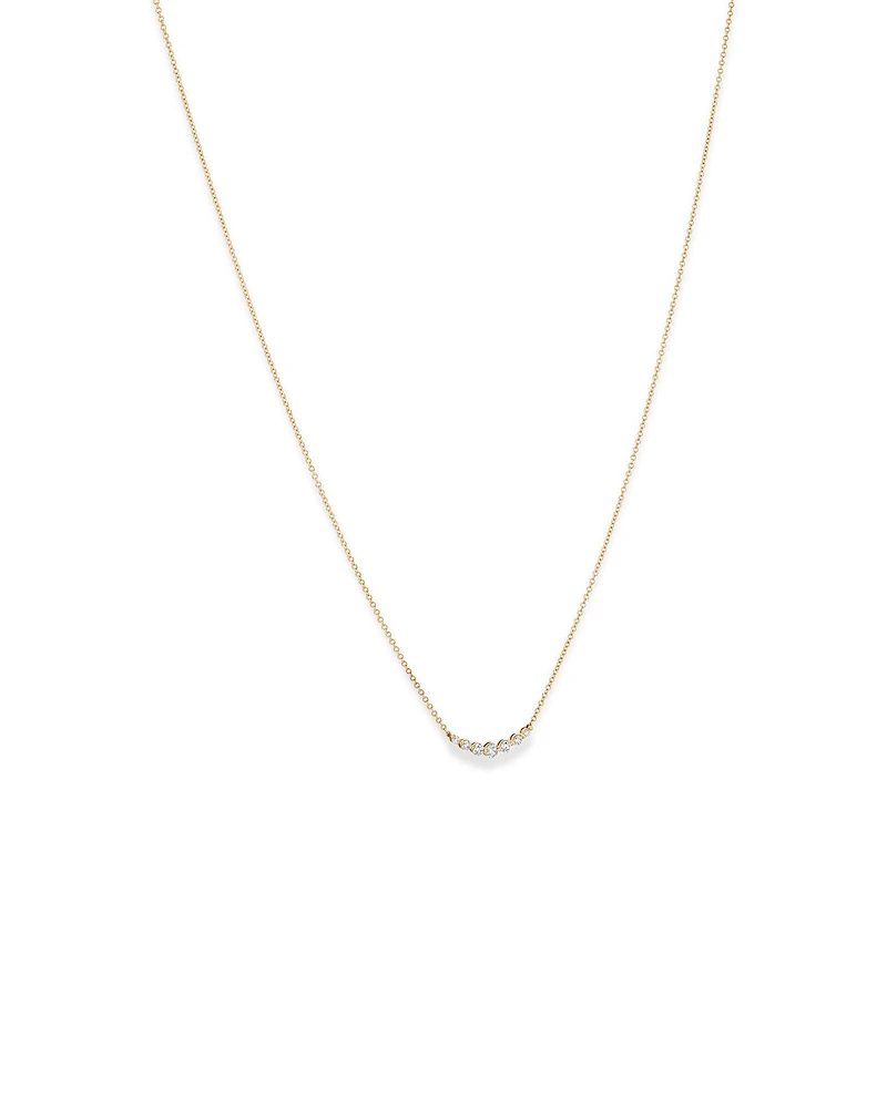 Necklace with 0.25 Carat TW of Diamonds in 18kt Yellow Gold