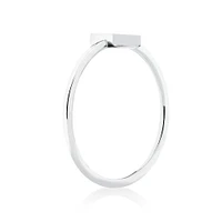 C Initial Ring in Sterling Silver