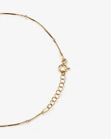 Snake & Bead Station Bracelet in 10kt Yellow Gold