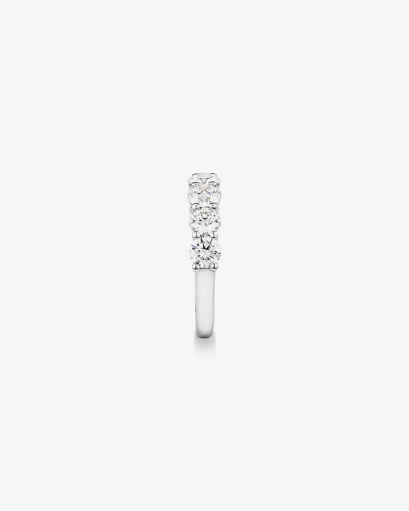 2.00 Carat TW Round Brilliant Laboratory-Grown Diamond Wedding Ring in 14kt White Gold