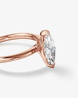 1.25 Carat TW Marquise Laboratory-Grown Diamond Solitaire Engagement Ring in 14kt White Gold
