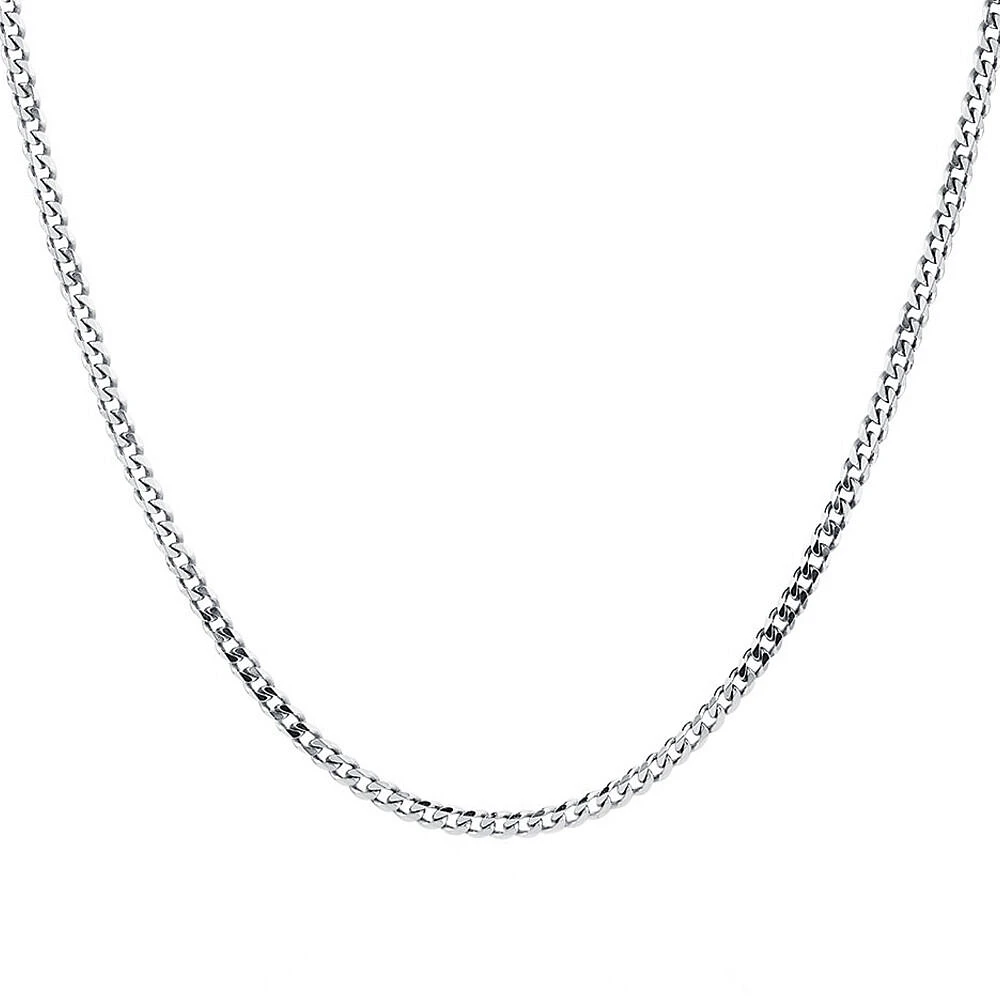 60cm (24") 4.3mm Width Curb Chain in Sterling Silver