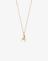 O Initial Pendant in 10kt Yellow Gold