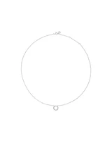 Collier cercle en diamants 0,20 carat poids total en or blanc 10 kt