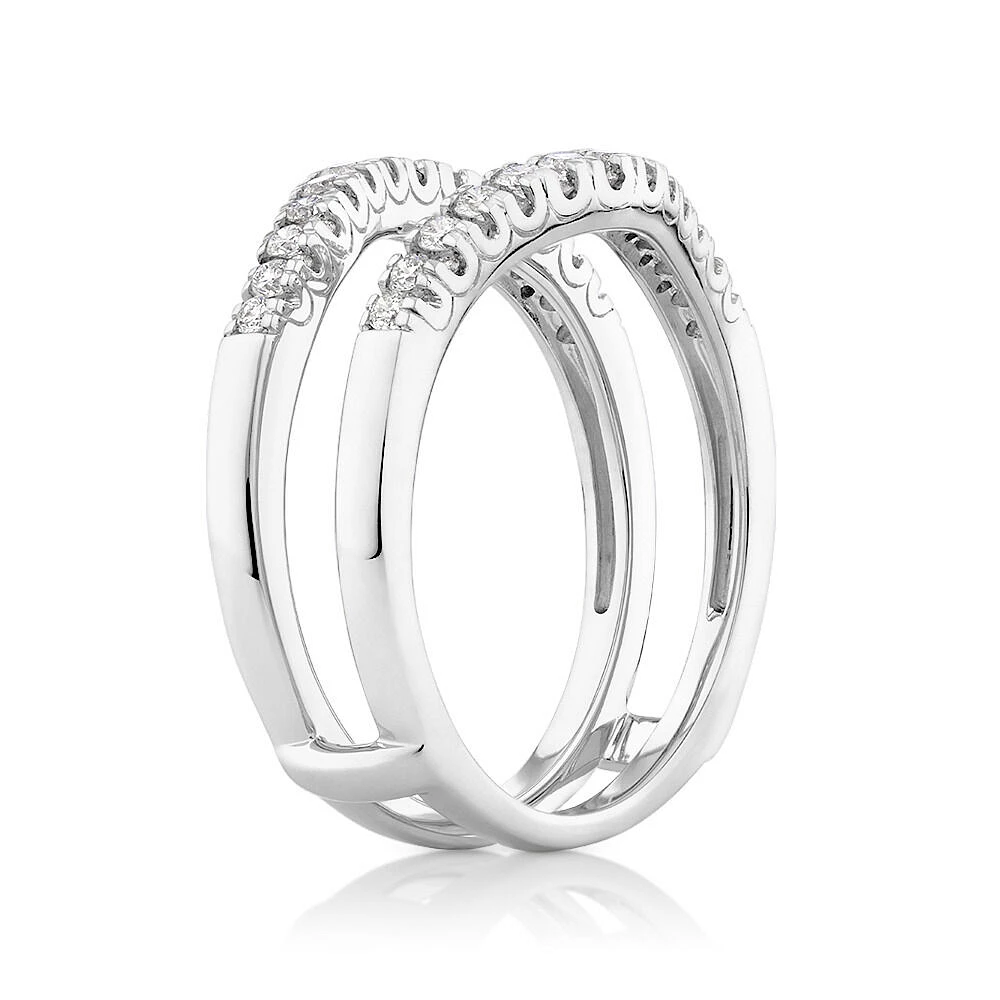 Evermore Ring Enhancer with 0.50 Carat TW of Diamonds in 14kt White Gold