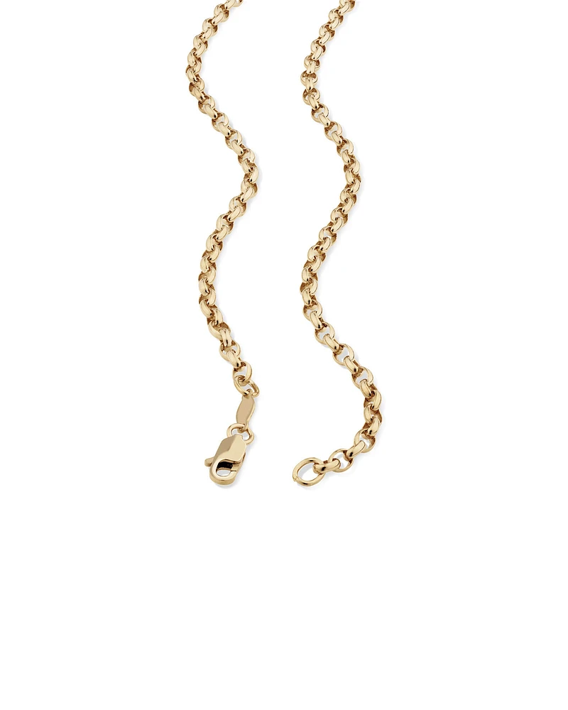 70cm (28") Oval Belcher Chain in 10kt Yellow Gold