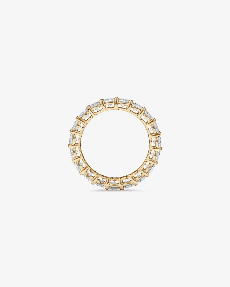 3.00 Carat TW Round Brilliant Laboratory-Grown Diamond Eternity Ring in 14kt Yellow Gold