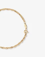 19cm (7.5") Singapore Bracelet in 10kt Yellow Gold