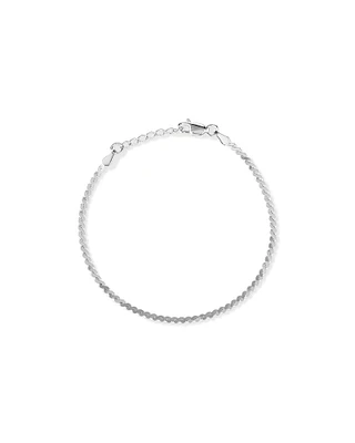 19cm (7.5") Serpentine Bracelet in Sterling Silver