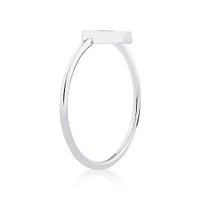 C Initial Ring in Sterling Silver