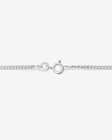 50cm (20") 2mm Width Curb Chain in Sterling Silver