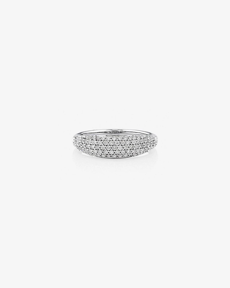 Pave Ring with 0.50 Carat TW of Diamonds in 10kt White Gold