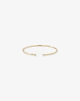 Diamond Torque Bangle in 10kt Yellow Gold